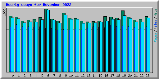 Hourly usage for November 2022